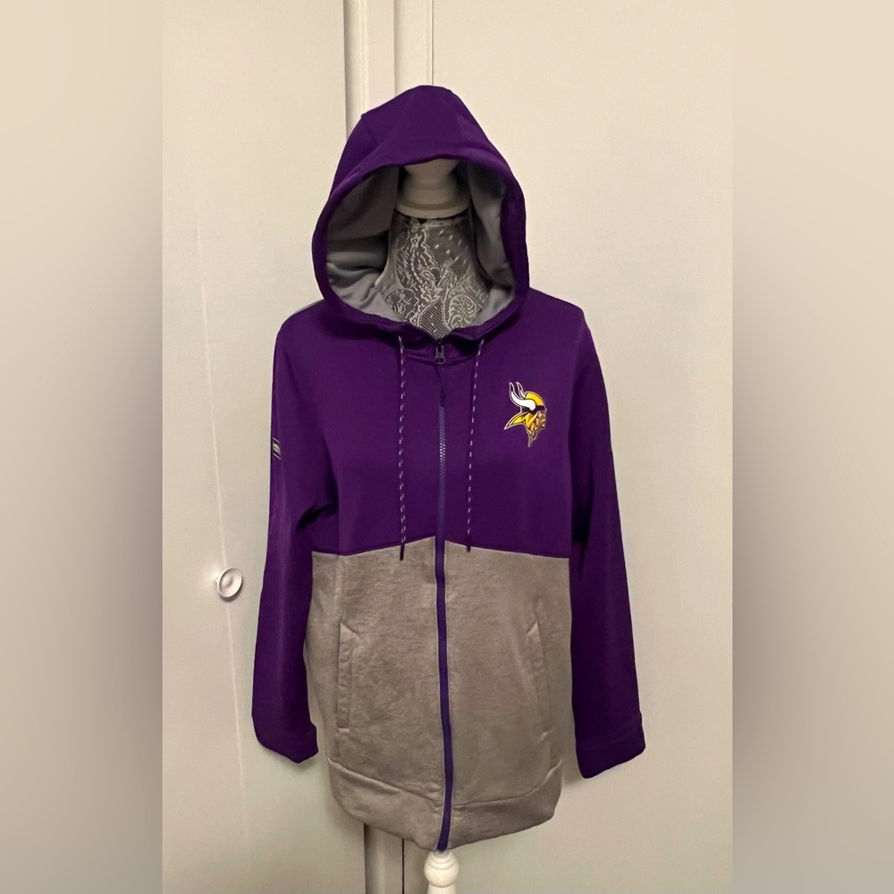 NFL Minnesota Vikings Under Armour Combine Authentic Loose Fit Full Zip…